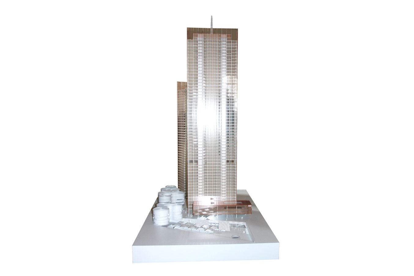 Präsentationsmodell Architekturmodellbau Thomas Gürtler DC Towers Wien