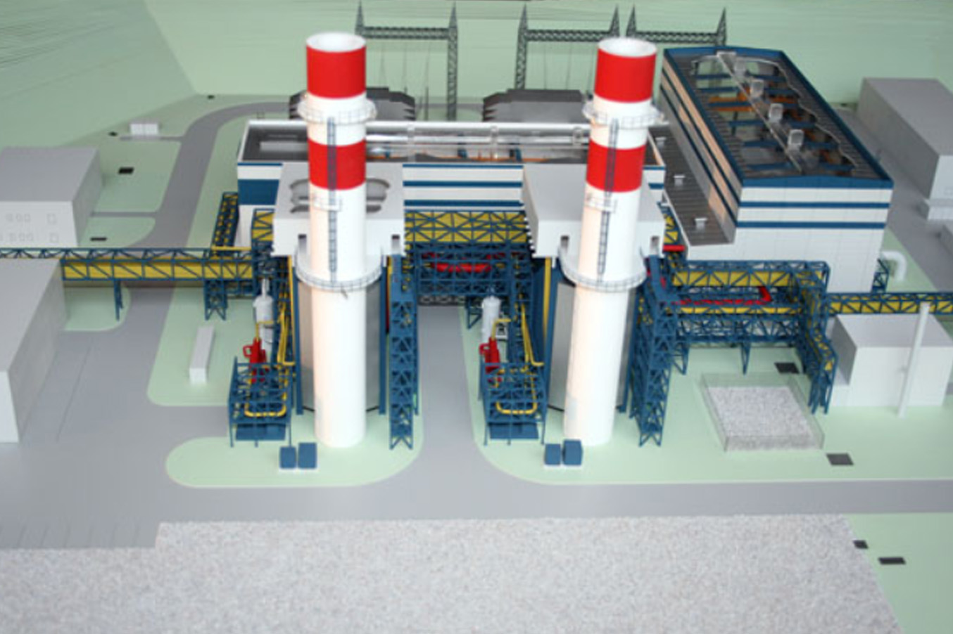 Präsentationsmodell-Architekturmodellbau-Thomas-Gürtler Gaskraftwerk-Bandirma